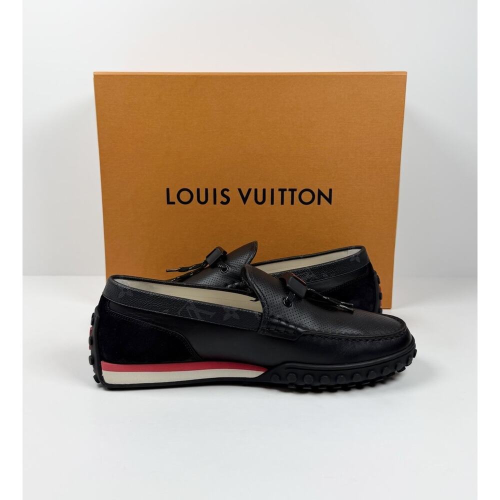 Size 7LV/9US - Louis Vuitton Racer Moccasin Loafers TRIED ON! - Picture 5 of 10